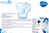 Vrč za filtriranje vode BRITA Aluna XL, 3,5 l, bijeli