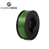 Filament za 3D printer PLASTIKA TRČEK, PETG – 1kg, Transparentno zeleni