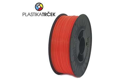 Filament za 3D printer PLASTIKA TRČEK, PLA – 1kg  Transparentno narančasti