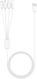 Kabel XLAYER 4u1, USB-A na mini-USB, Micro-USB, USB-C, Lightning, 1.5m, bijeli