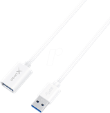Kabel XLAYER USB-A (M) na USB-A (Ž), 1.5m, bijeli