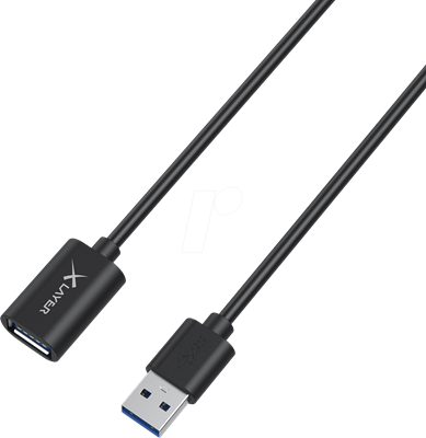 Kabel XLAYER USB-A (M) na USB-A (Ž), 1.5m, crni