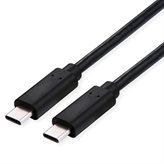 Kabel ROLINE, USB 4 Gen 3, USB-C (M) na USB-C (M), 2 m, crni