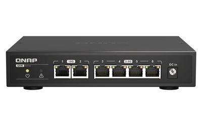 Switch QNAP QSW-2104-2T, 100M/1G/2.5G/10G, 6 portova