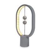 Stolna svjetiljka MIKAMAX Heng Mini Oval Balance Lamp, USB, siva