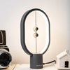 Stolna svjetiljka MIKAMAX Heng Mini Oval Balance Lamp, USB, tamno siva