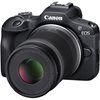 Digitalni fotoaparat CANON EOS R100 18-45 + 55-120, 25.8 Mpx, UHD 4K, crni