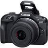 Digitalni fotoaparat CANON EOS R100 18-45 + 55-120, 25.8 Mpx, UHD 4K, crni