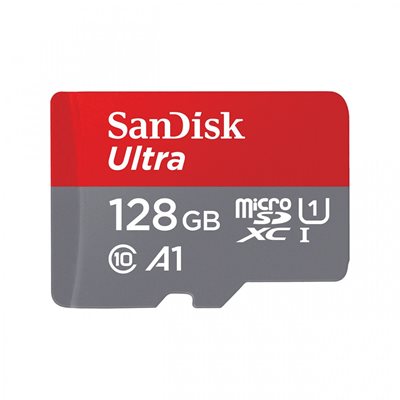 Memorijska kartica SANDISK, Micro SDXC Ultra, 128GB, SDSQUNR-128G-GN3MA, class 10 UHS-I + SD adapter