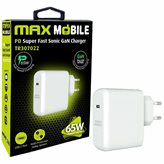 Kućni punjač MAXMOBILE PD Super fast Sonic Charge TR-307002, USB-C, GaN, 65W