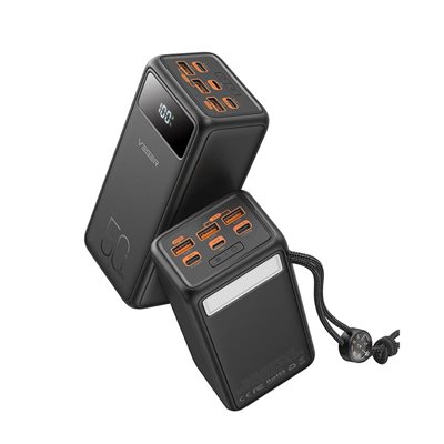 Mobilni USB punjač VEGER Tank Lite, 50000 mAh, crni