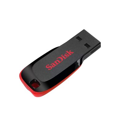 Memorija USB 2.0 FLASH DRIVE, 128 GB, SANDISK Cruzer Blade, SDCZ50-128G-B35, crno-crvena