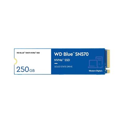 SSD 250 GB WESTERN DIGITAL Blue SN570, WDS250G3B0C, M.2, 3300/1200 MB/s