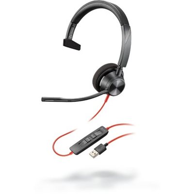 Slušalice POLY Blackwire 3310, USB-A, crne