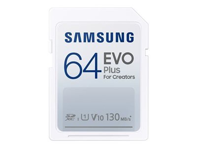 Memorijska kartica SAMSUNG, SDXC, 64GB EVO Plus, MB-SC64K/EU, class 10