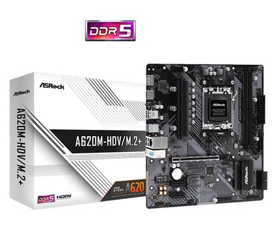 Matična ploča ASROCK A620M-HDV/M.2+, AMD A620, DDR5, ATX, s. AM5