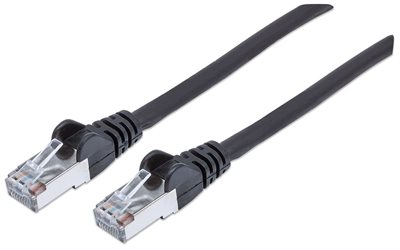 Kabel INTELLINET, patch CAT6a, SFTP, crni, 0.5m