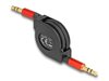 Kabel DELOCK, audio, 3.5mm (M) na 3.5mm (M), 0.9m, rastezljivi