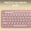 Tipkovnica LOGITECH Pebble Keys 2 K380S, BT, kompaktna, roza