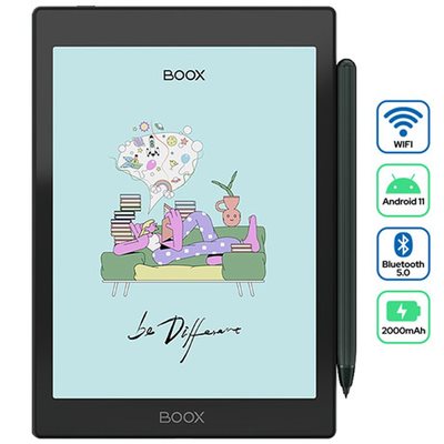 E-Book Reader BOOX Nova Air C, 7,8" zaslon u boji, 3GB, 32GB, WiFi, BT, Android 11,  crni + olovka Pen Plus