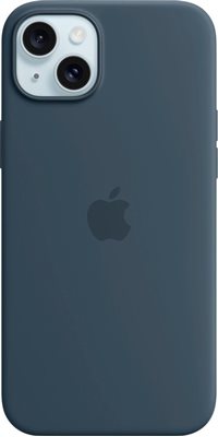 Futrola APPLE Silicone Case, za iPhone 15 Plus, MagSafe, tamno plava