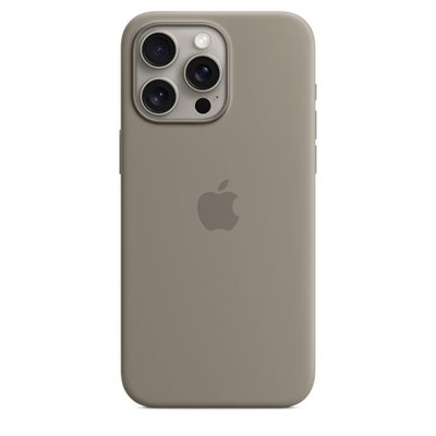 Futrola APPLE Silicone Case, za iPhone 15 Pro Max, MagSafe, siva