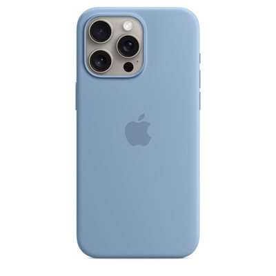 Futrola APPLE Silicone Case, za iPhone 15 Pro Max, MagSafe, svijetlo plava