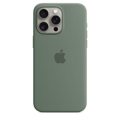 Futrola APPLE Silicone Case, za iPhone 15 Pro Max, MagSafe, zelena