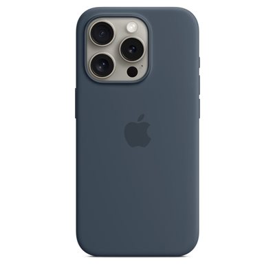 Futrola APPLE Silicone Case, za iPhone 15 Pro, MagSafe, tamno plava