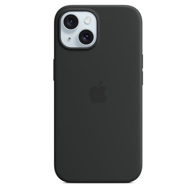 Futrola APPLE Silicone Case, za iPhone 15, MagSafe, crna