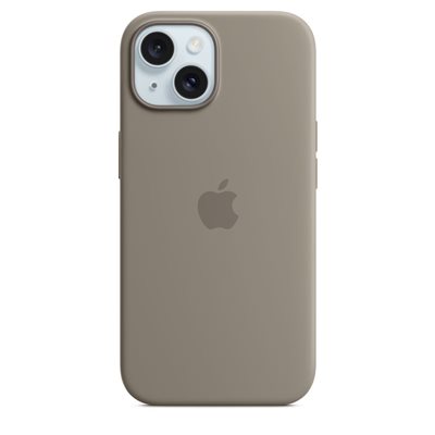 Futrola APPLE Silicone Case, za iPhone 15, MagSafe, siva