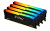 Memorija PC-28800, 128GB, KINGSTON Fury Beast RGB KF436C18BB2AK4/128, DDR4 3600MHz, 4x32GB