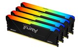 Memorija PC-28800, 64GB, KINGSTON Fury Beast RGB KF436C18BB2AK4/64, DDR4 3600MHz, 4x16GB