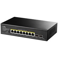 Switch CUDY GS1008PS2, 10/100/1000 Mbps, 8-port, crni