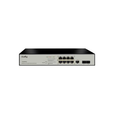 Switch CUDY GS2008PS2, 10/100/1000 Mbps, 10-port, crni
