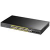 Switch CUDY GS2028PS4, 10/100/1000 Mbps, 24-port, crni