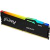 Memorija PC-41600, 16GB, KINGSTON Fury Beast RGB KF552C40BBA-16, XMP, DDR5 5200MHz