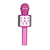 Mikrofon MANTA MIC21-PKL, bežični, karaoke, zvučnik, LED rasvjeta, rozi