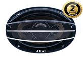 Auto zvučnici AKAI ASC-696 set, 5 sistemski, 250W, 150x230mm, piezo, crni