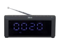 Digitalna budilica AKAI ACRB-1000, FM radio, BT, USB, bežični punjač, crna