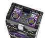 Karaoke AKAI DJ-T5, 300W, DJ mikseta, EQ, FM, dual ulazi, daljinski, bež. Mikrofon, crni