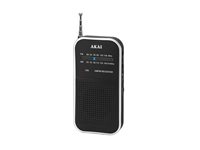 Prijenosni radio uređaj AKAI APR-350, FM, AM, analogna skala, džepni, crni