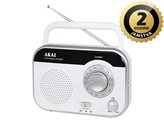 Prijenosni radio uređaj AKAI PR003A-410 WHITE, FM, AM, analogni, AC, bijeli