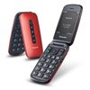 Mobitel PANASONIC KX-TU550EXR, flip, preklopni, crveni