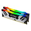 Memorija PC-51200, 48GB, KINGSTON FURY Renegade Silver RGB KF572C38RSAK2-48, DDR5 7200MHz, kit 2x24GB