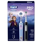 Električna četkica za zube ORAL-B Family Edition Pro Series 1 Black + Pro kids 3 , frozen, crna 