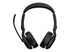 Slušalice JABRA Evolve2 55 Link380c MS, on-ear, Stereo, USB-C, BT, crne