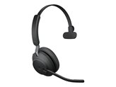 Slušalice JABRA Evolve2 65 Link380a MS, on-ear, Mono, USB-A, BT, crne