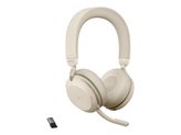 Slušalice JABRA Evolve2 75 Link380a MS, on-ear, Stereo, USB-A, BT, bež