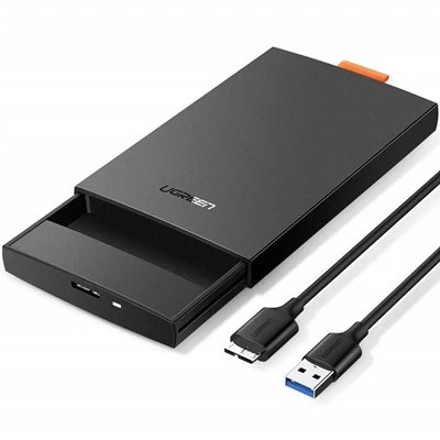 Eksterno kućište UGREEN, 2.5" SATA SSD/HDD, Micro USB 3.0, crno